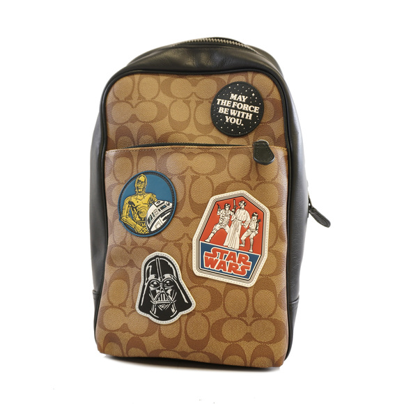 OTHERS Other - Auth Coach Body Bag Signature Star Wars Collaboration F88066 PVC/Leather Beig...